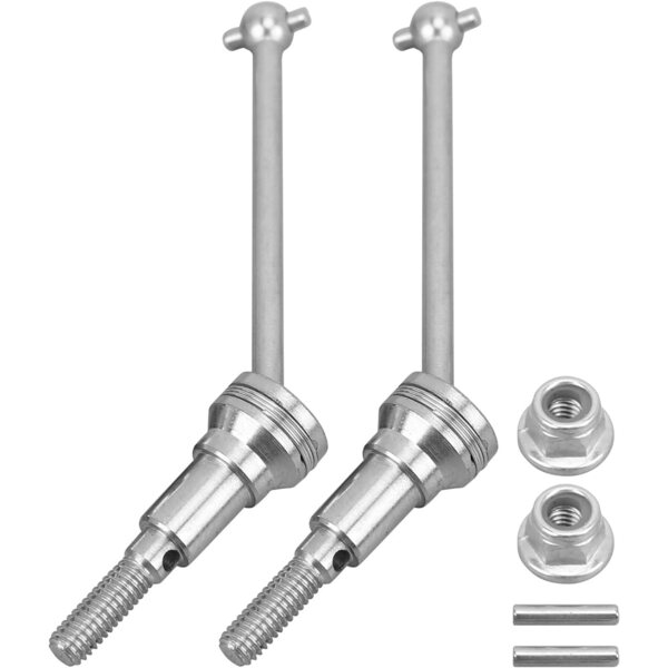 Karlak Antriebswelle aus Aluminiumlegierung für RC-Car 1/16, silberfarben