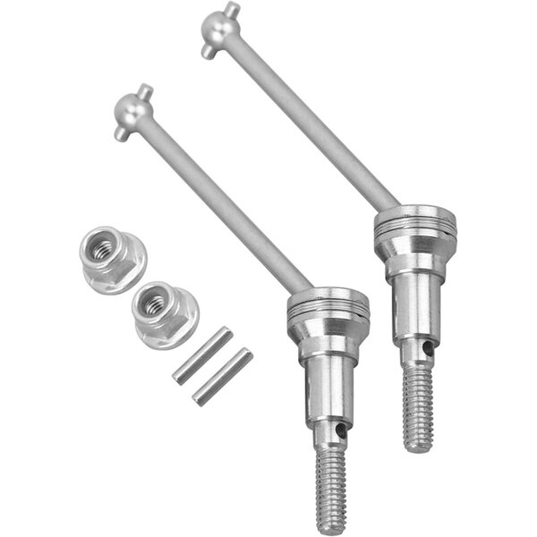 Karlak Antriebswelle aus Aluminiumlegierung für RC-Car 1/16, silberfarben