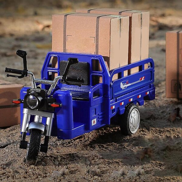 Miniatur-Reibungsauto aus Legierung – realistisches und sicheres Dreiradmodell für Kinder