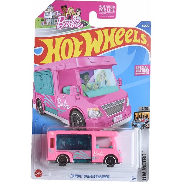 Hot Wheels Barbie Dream Camper im Maßstab 1:64 – Sammelspielzeug und kreatives Spiel