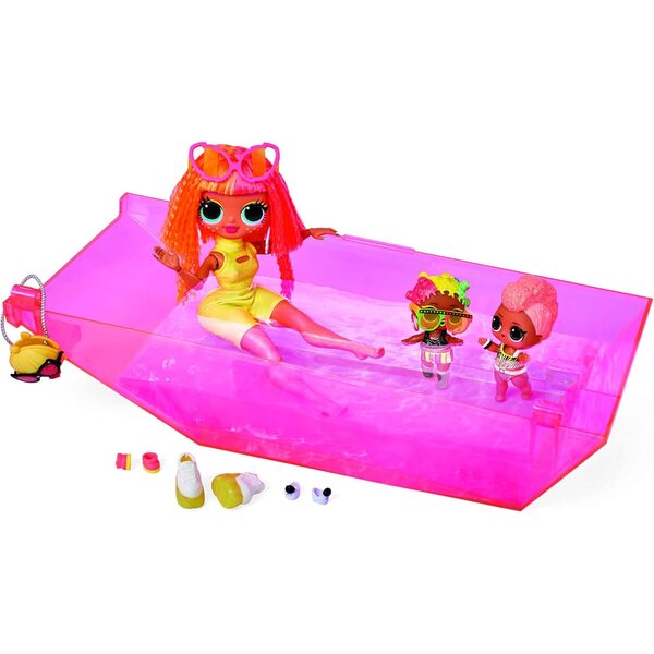 L.O.L. Surprise Party Cruiser 3-in-1: Auto, Pool und Tanzfläche für Puppen