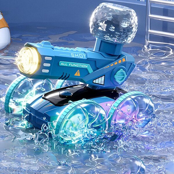 Générique Ferngesteuertes Auto für Wasser und Land mit LED-Lichtern und fortschrittlicher Steuerung