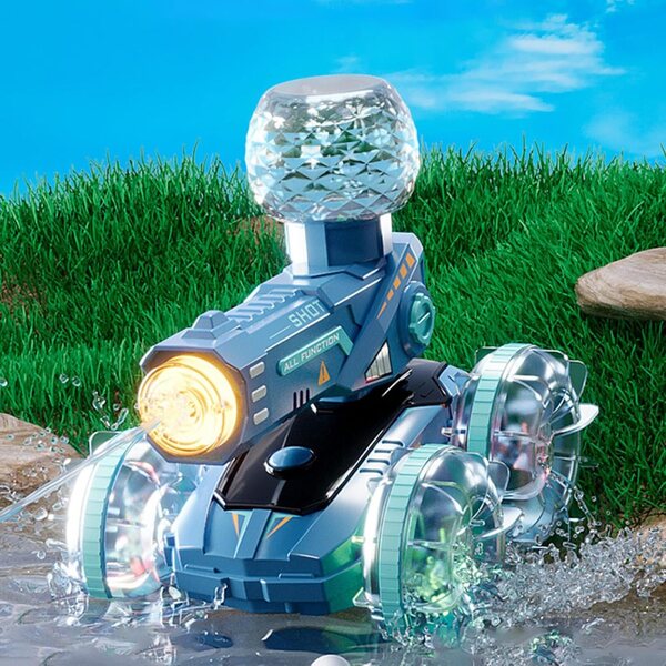 Générique Ferngesteuertes Auto für Wasser und Land mit LED-Lichtern und fortschrittlicher Steuerung