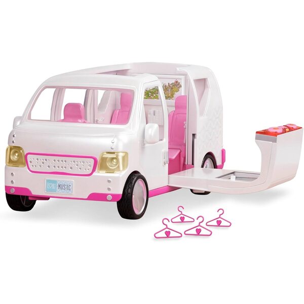 Lori Sweet Escape Luxus-SUV mit Geräuschen, Lichtern und Kleiderschrank für 15-cm-Minipuppen