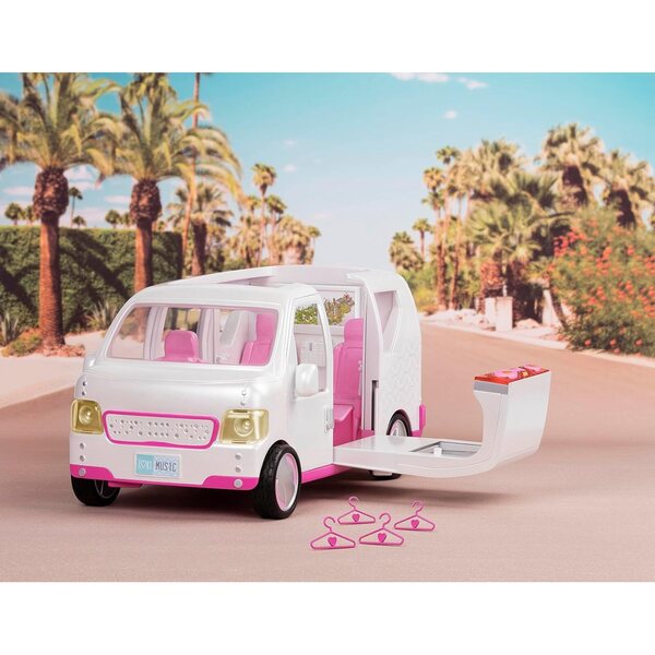 Lori Sweet Escape Luxus-SUV mit Geräuschen, Lichtern und Kleiderschrank für 15-cm-Minipuppen