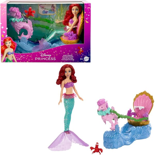 Mattel Disney Princess Ariel Chariot – Zauberhaftes Spiel für Kinder