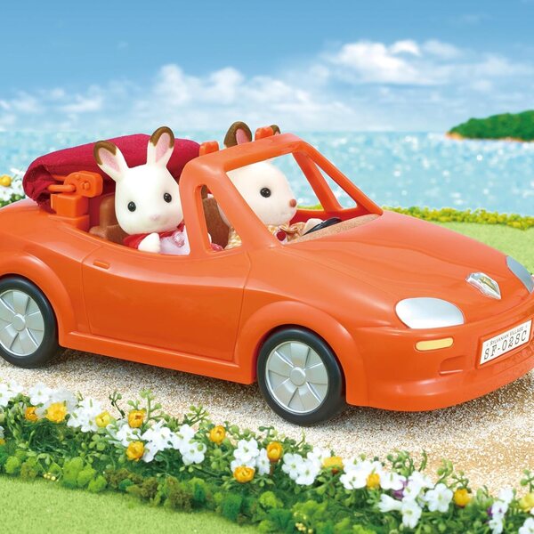 Detailliertes Cabrio-Auto von Sylvanian Families für fantasievolles Spielen für Kinder