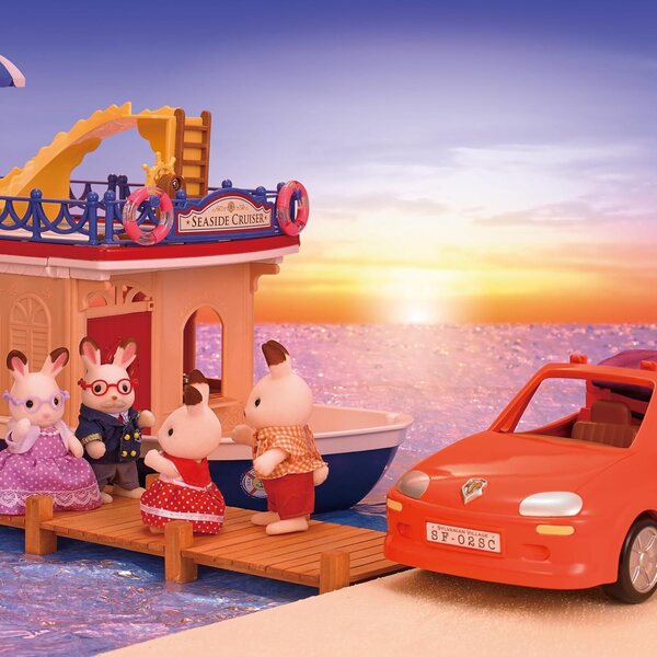 Detailliertes Cabrio-Auto von Sylvanian Families für fantasievolles Spielen für Kinder