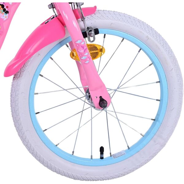 Bicicletta Volare Princess 16 pollici rosa con freni a mano e ruote rimovibili