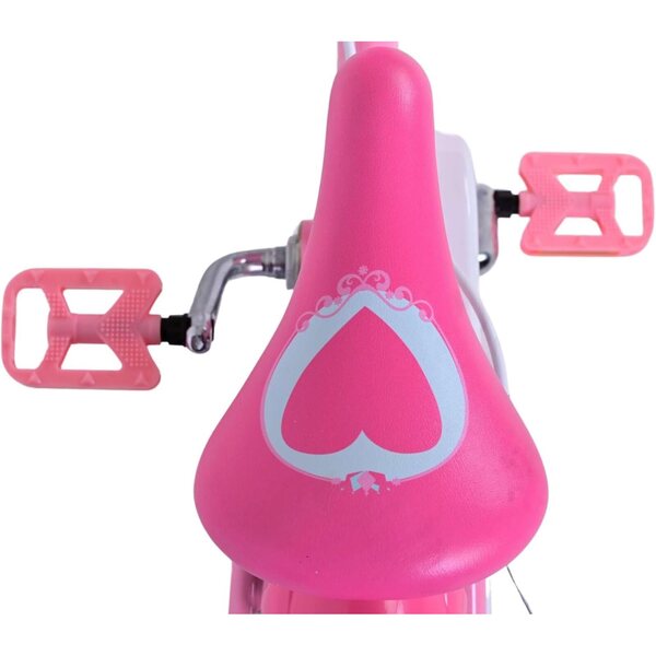 Bicicletta Volare Princess 16 pollici rosa con freni a mano e ruote rimovibili