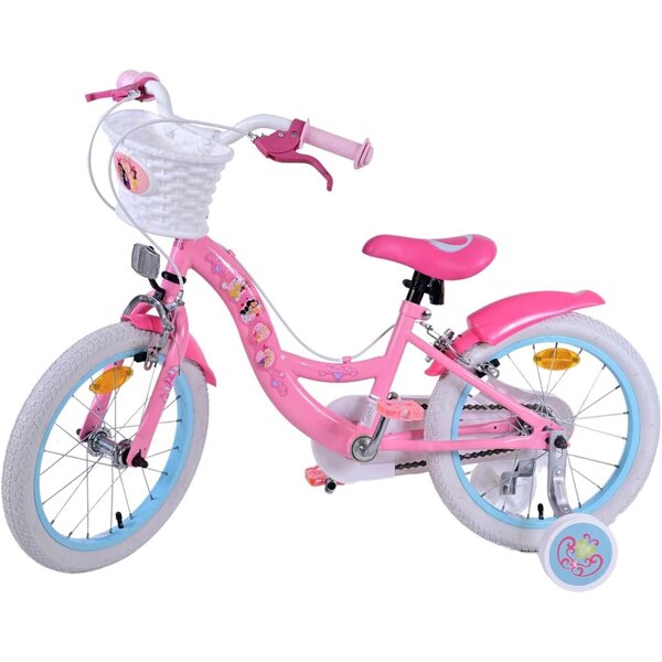 Bicicletta Volare Princess 16 pollici rosa con freni a mano e ruote rimovibili