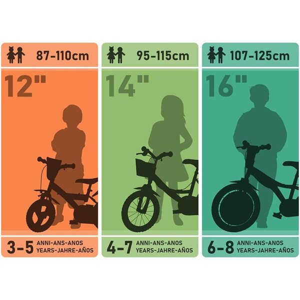 Rosafarbenes 14-Zoll-Mädchenfahrrad „Paw Patrol“ mit Korb, Klingel und Puppenhalter