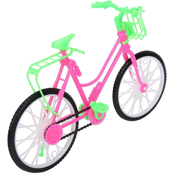 Umweltfreundliches Spielzeugfahrrad mit Korb für Puppen, sicher und unterhaltsam für Kinder