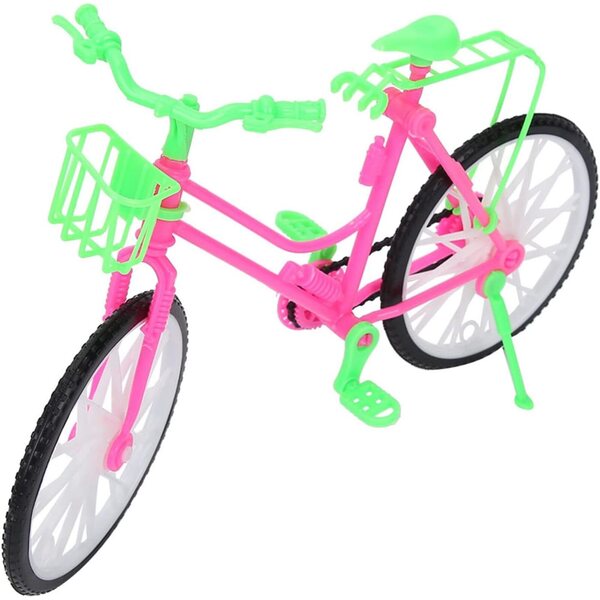 Umweltfreundliches Spielzeugfahrrad mit Korb für Puppen, sicher und unterhaltsam für Kinder