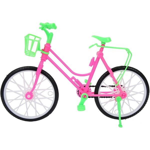 Umweltfreundliches Spielzeugfahrrad mit Korb für Puppen, sicher und unterhaltsam für Kinder