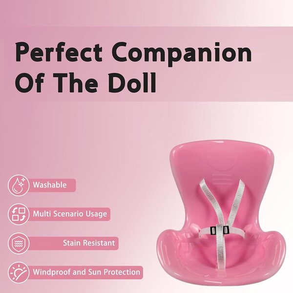 Lenkersitz für Puppen 10–17 cm – schützendes und dekoratives Accessoire für Auto und Büro
