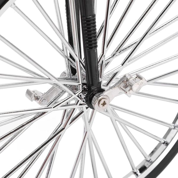 Ornamento bicicletta in lega vintage nero 16,5x18 cm decorazione artigianale