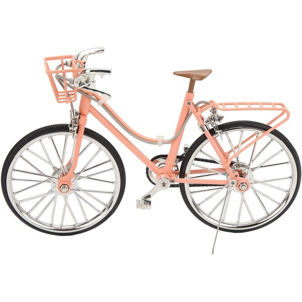 Abnehmbares rosafarbenes Fahrradmodell im Maßstab 1:10 – einzigartige Desktop-Dekoration