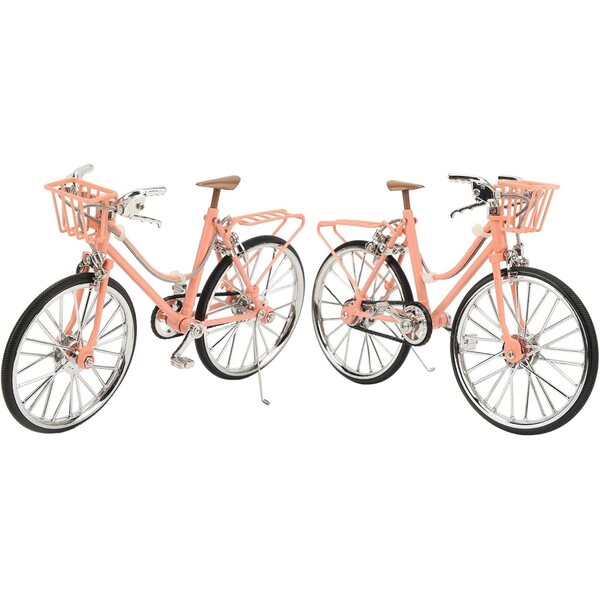 Abnehmbares rosafarbenes Fahrradmodell im Maßstab 1:10 – einzigartige Desktop-Dekoration