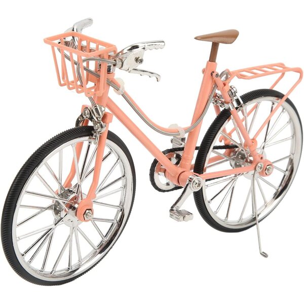 Abnehmbares rosafarbenes Fahrradmodell im Maßstab 1:10 – einzigartige Desktop-Dekoration