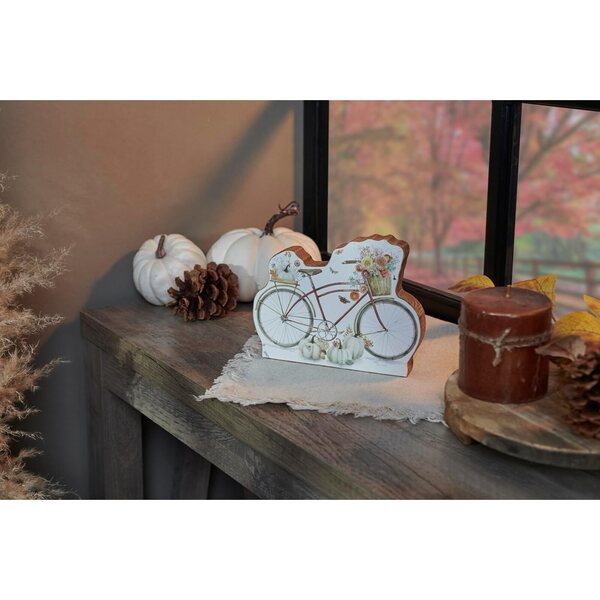 Primitives by Kathy Fall Bike Chunky Sitter - Decorazione Autunnale Vintage