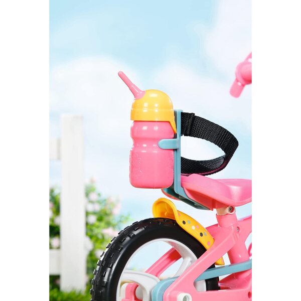 BABY born Rosa Fahrrad für 43 cm große Puppen mit Lichtern, Geräuschen und Zubehör