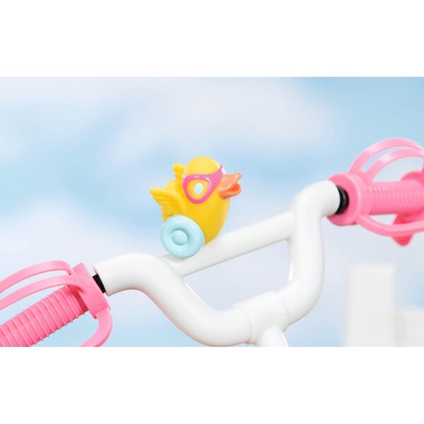 BABY born Rosa Fahrrad für 43 cm große Puppen mit Lichtern, Geräuschen und Zubehör