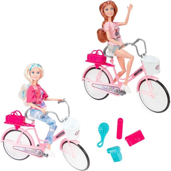 Lauren-Puppe im Teenageralter mit Fahrrad und Pop-Mode-Accessoires – Toi-Toys