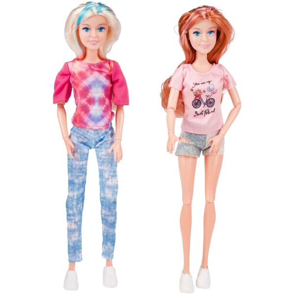 Lauren-Puppe im Teenageralter mit Fahrrad und Pop-Mode-Accessoires – Toi-Toys