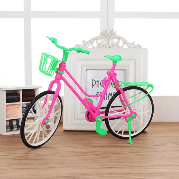 Miniatur-Fahrrad für Puppen aus sicherem und lustigem Kunststoff, 24 x 8 x 16 cm