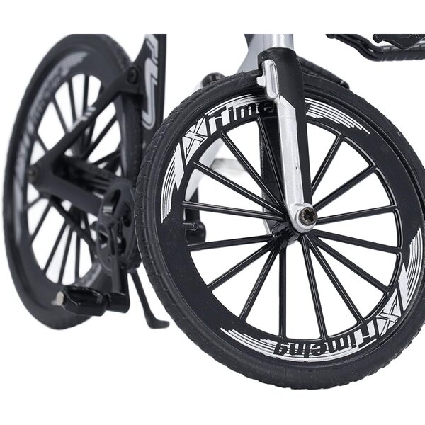 Keenso Mini-Rennrad aus Metall, handgefertigtes Modell mit Doppellenker-Design