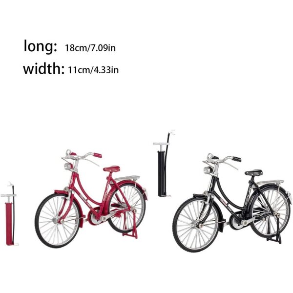 1:10 Vintage-Damenfahrradmodell aus Aluminiumlegierung für Kinder von 7 bis 14 Jahren
