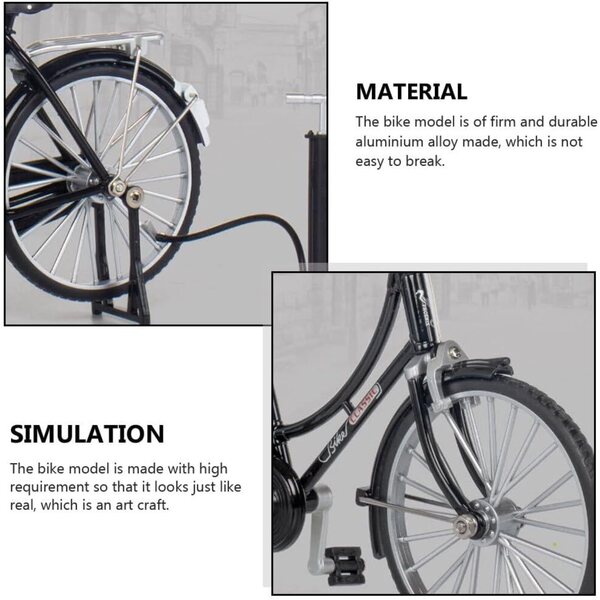 1:10 Vintage-Damenfahrradmodell aus Aluminiumlegierung für Kinder von 7 bis 14 Jahren