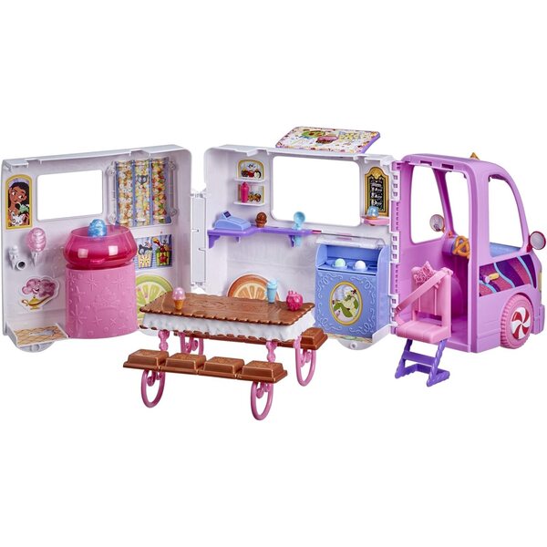 Disney Princess Comfy Squad Eiswagen mit 16 Zubehörteilen und Kekstisch