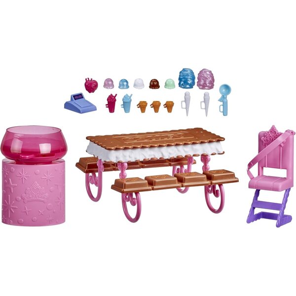 Disney Princess Comfy Squad Eiswagen mit 16 Zubehörteilen und Kekstisch
