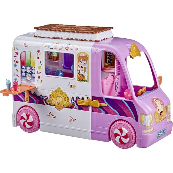 Disney Princess Comfy Squad Eiswagen mit 16 Zubehörteilen und Kekstisch