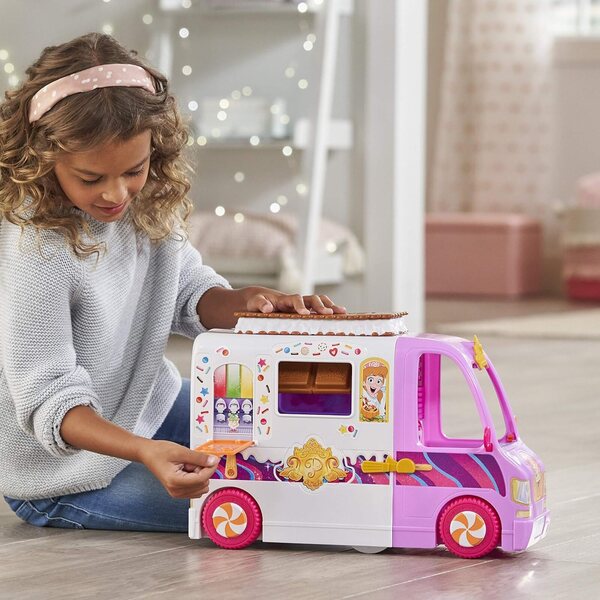 Disney Princess Comfy Squad Eiswagen mit 16 Zubehörteilen und Kekstisch