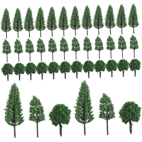 50 Alberi in Miniatura per Modellismo Architettonico e Paesaggi Realistici GARIOUANS