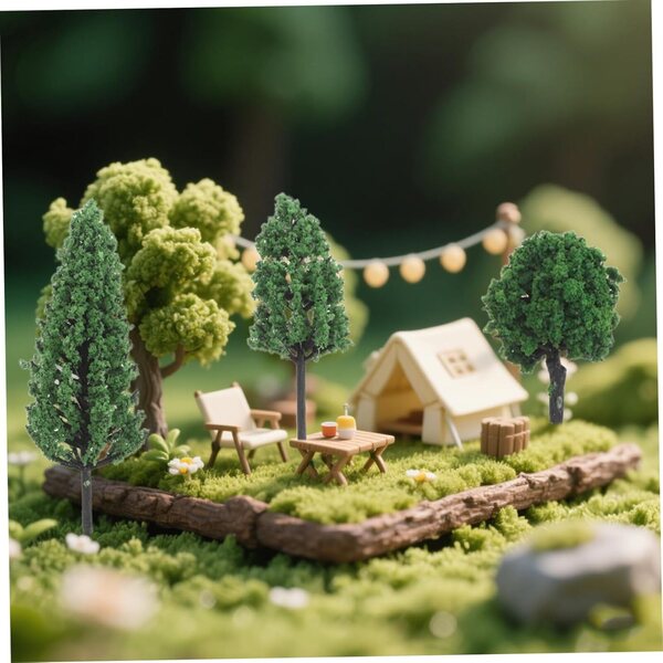 50 Alberi in Miniatura per Modellismo Architettonico e Paesaggi Realistici GARIOUANS