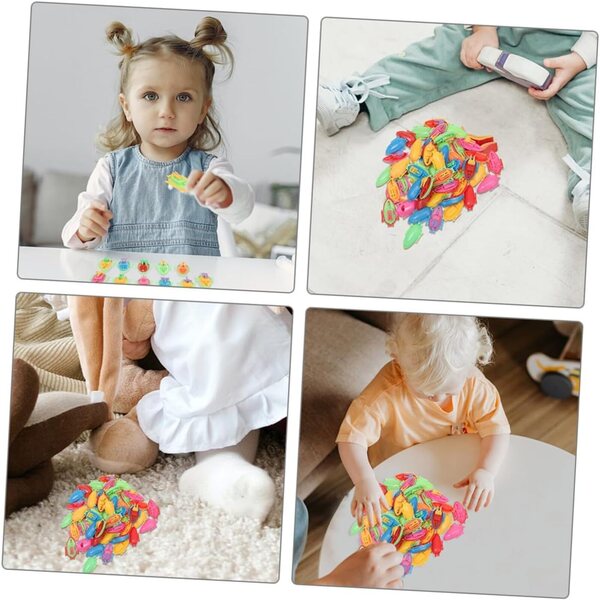 ifundom 30 pezzi mini barche giocattolo decorazione tavolo in PVC colori casuali