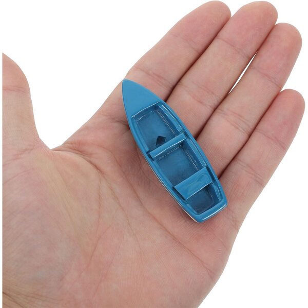Set 10 Mini Barche a Vela in Resina per Collezioni e Decorazioni Tematiche Oceano