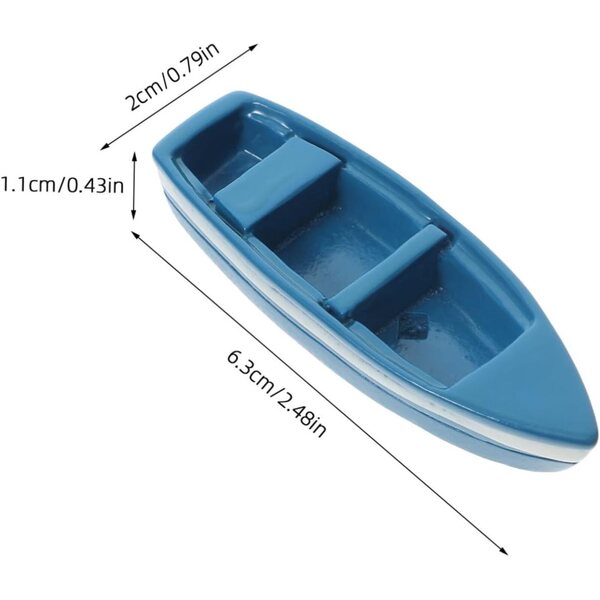 Didiseaon Set 10 Mini Yacht in Resina per Micropaesaggi e Decorazioni Costiere
