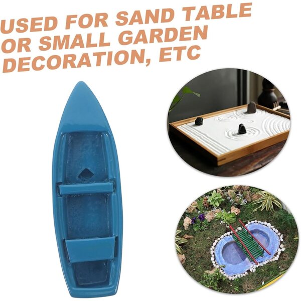 Didiseaon Set 10 Mini Yacht in Resina per Micropaesaggi e Decorazioni Costiere