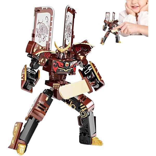 Nevalerra 2-in-1 transformierbares Eislutscher-Roboterspielzeug für kreative Kinder