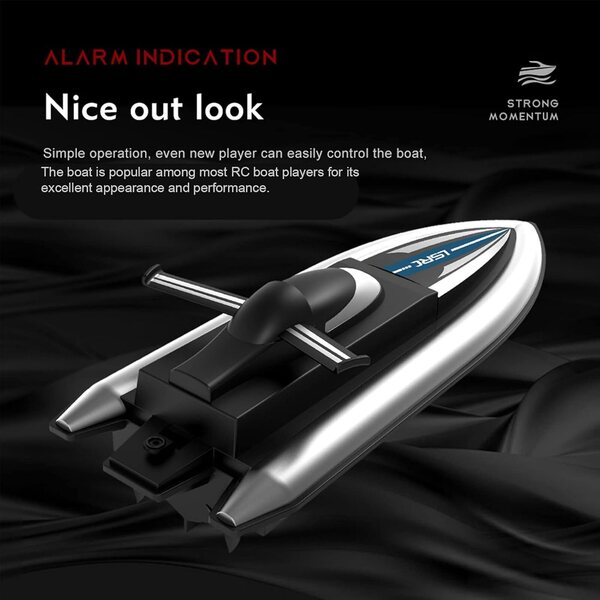 Barca RC Alta Velocità 2,4 GHz Motore Spazzolato ABS 15-20 km/h 8+ Anni