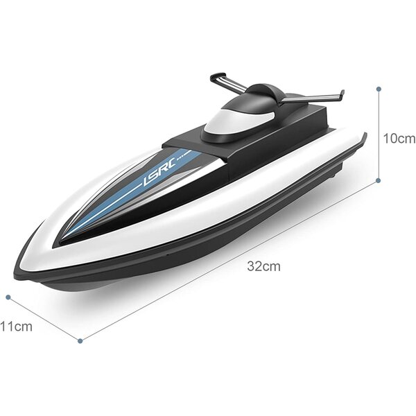 Barca RC Alta Velocità 2,4 GHz Motore Spazzolato ABS 15-20 km/h 8+ Anni