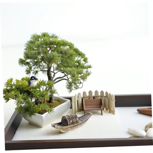Miniatur-Retro-Fischerboot aus Legierung, Vintage-Ornament für Garten und Feenhaus