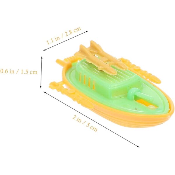 HEMOTON 30 Barche Giocattolo Miniatura in PVC Decorazioni Tavolo e Micro Paesaggi