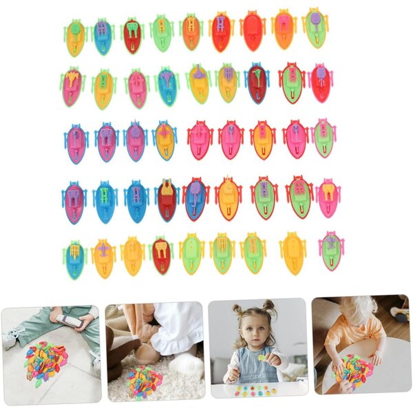 HEMOTON 30 Barche Giocattolo Miniatura in PVC Decorazioni Tavolo e Micro Paesaggi