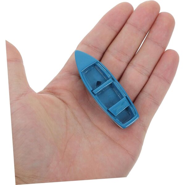 VICASKY 10 Mini Yacht in Resina per Micropaesaggi, Decorazioni Casa Costiera e Case delle Bambole